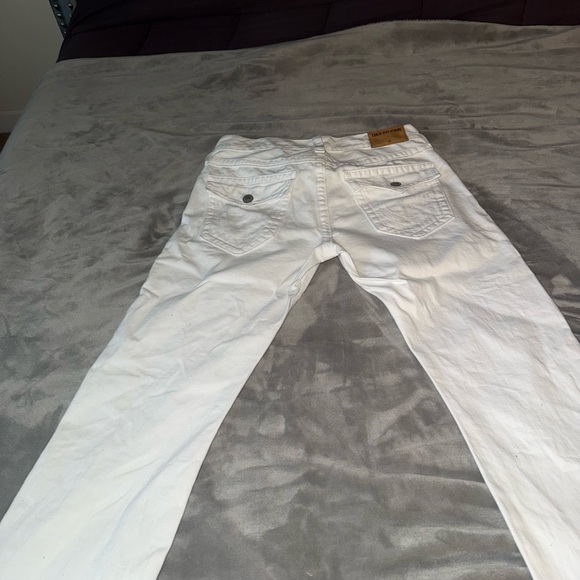 True Religion Men's Crisp White Jeans - Picture 3 of 5